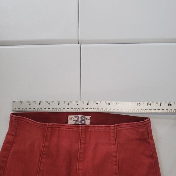 Free People We The Free Penny Pants Womens 28 Red Flare Boot Stretch - Picture 9 of 10